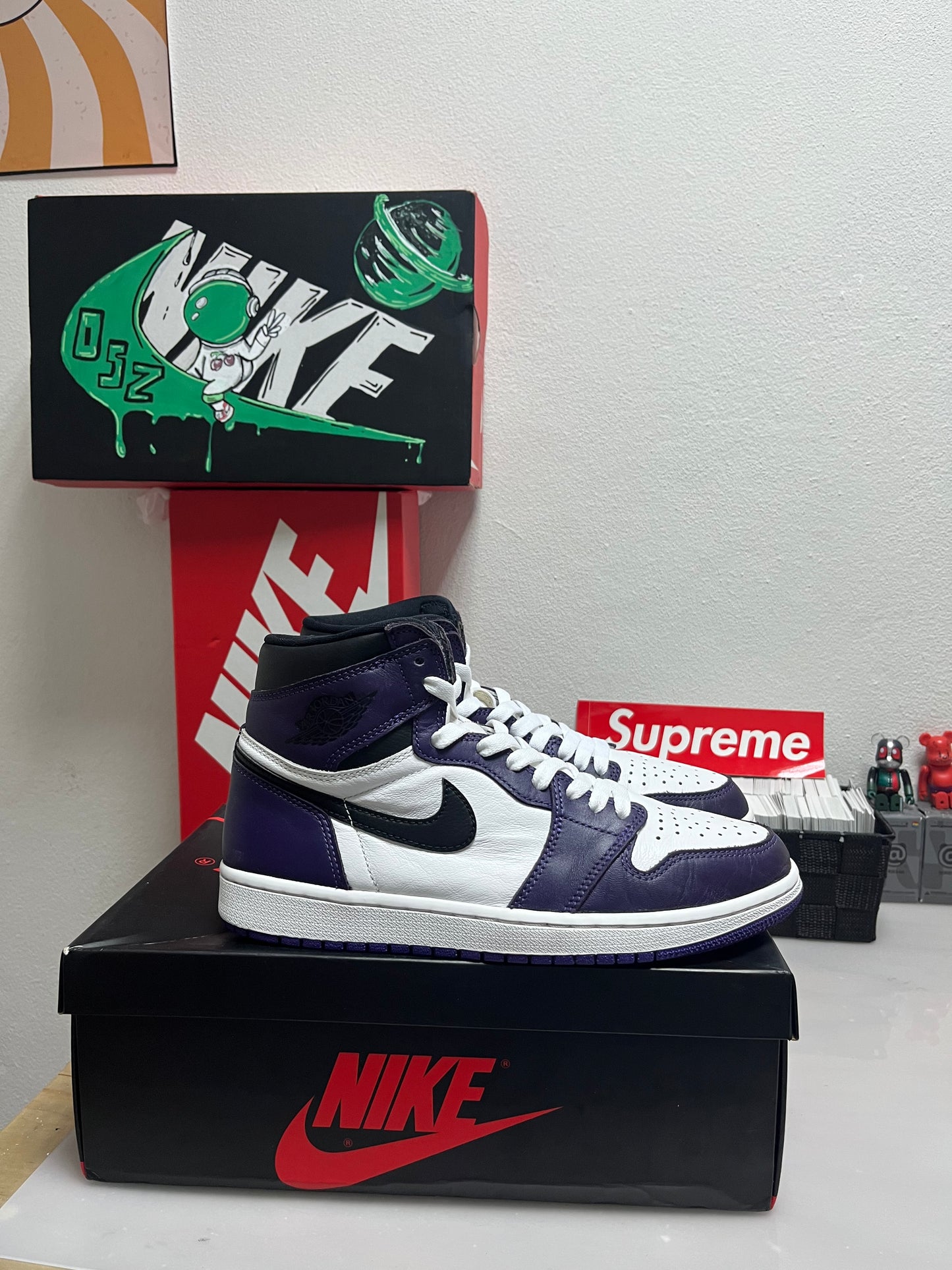 Air Jordan 1 High Court Purple White