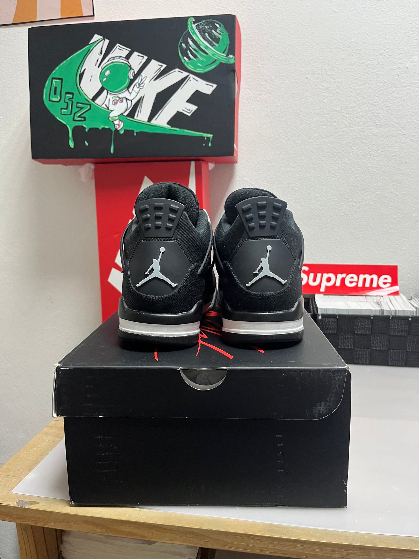 Air Jordan 4 Black Canvas