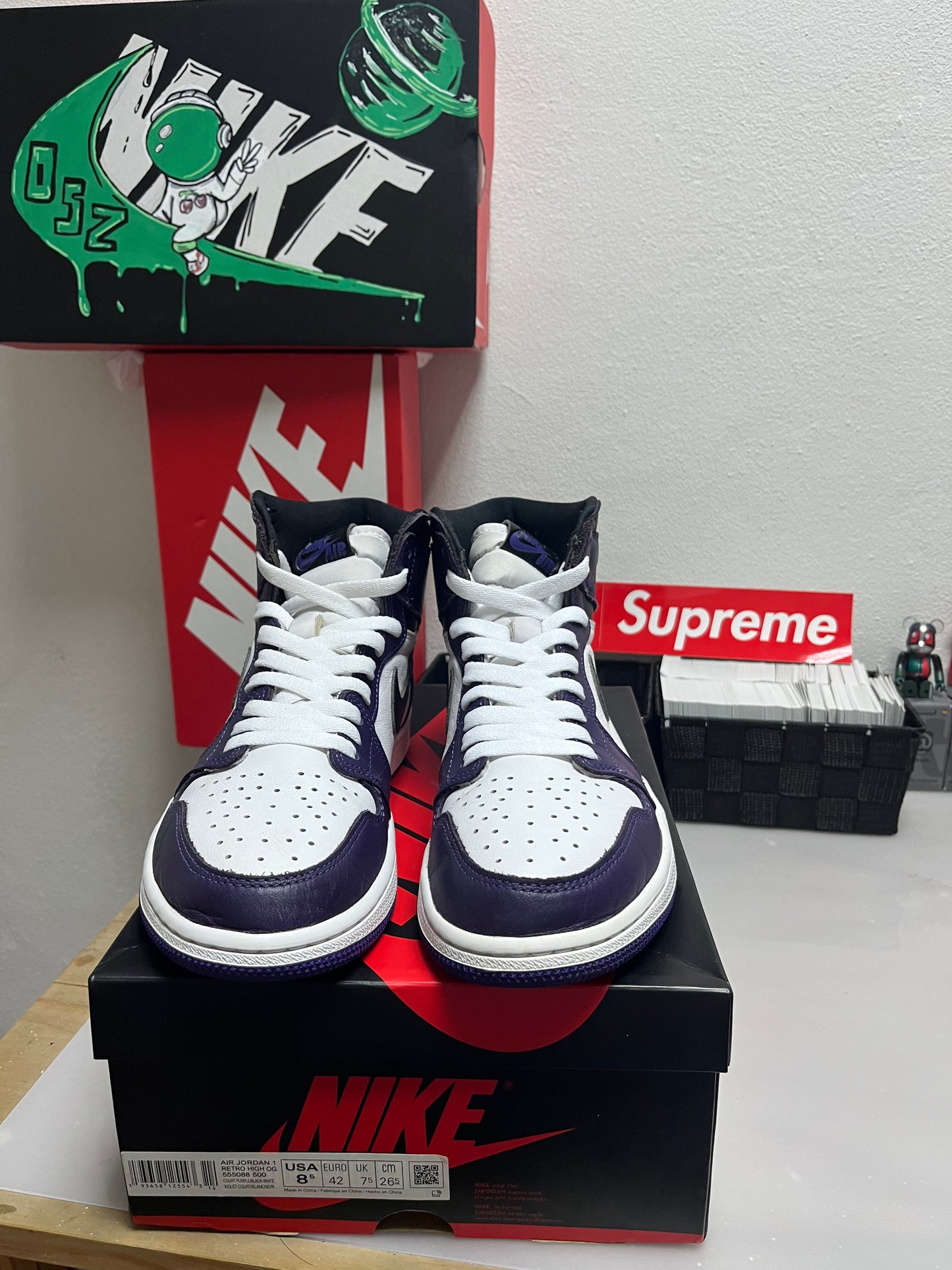Air Jordan 1 High Court Purple White