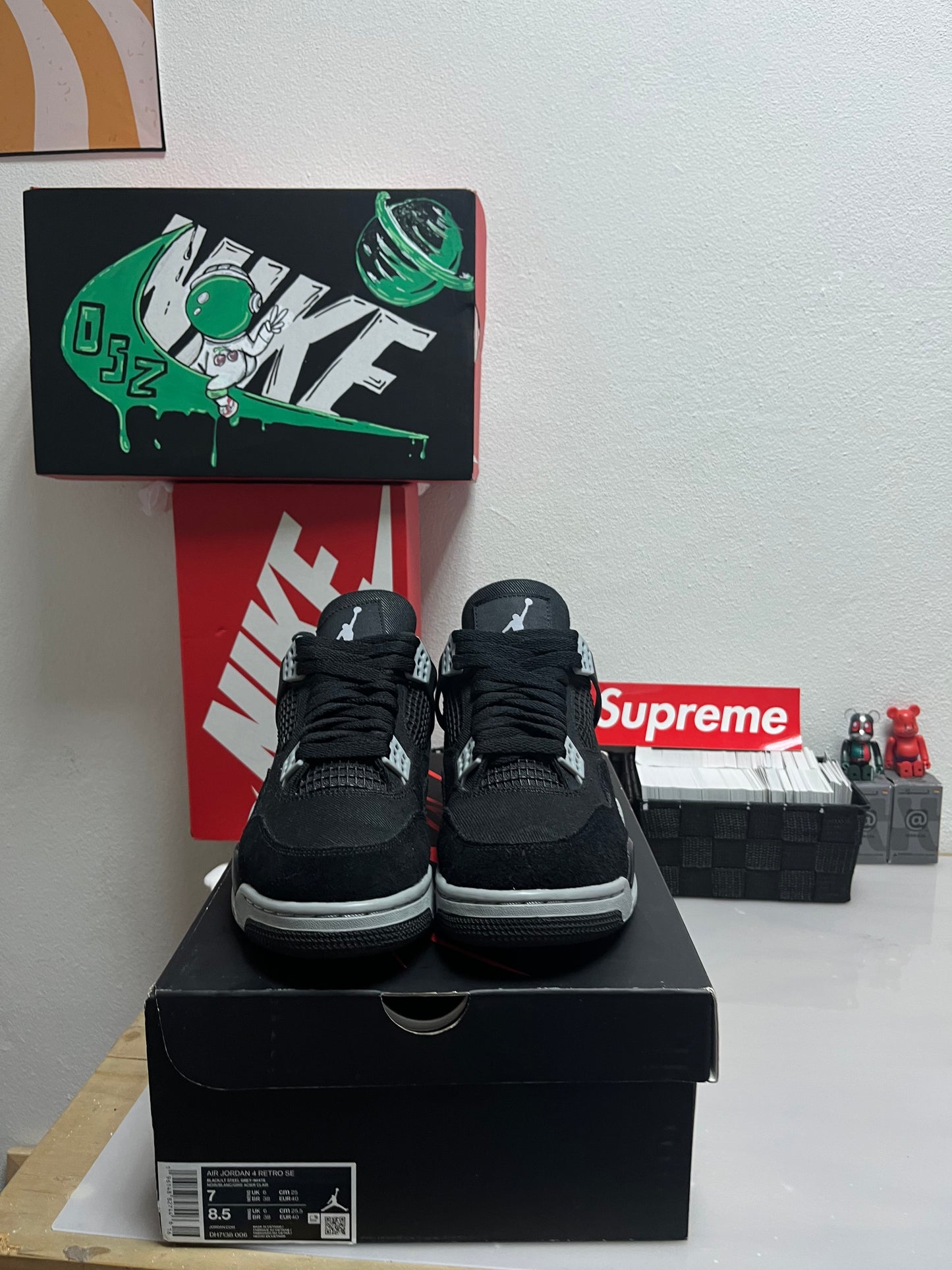 Air Jordan 4 Black Canvas