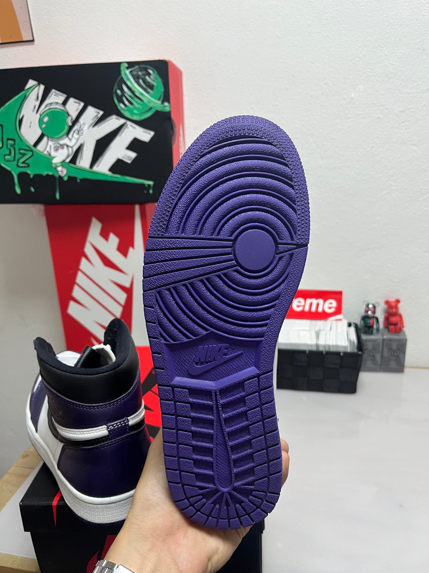 Air Jordan 1 High Court Purple White