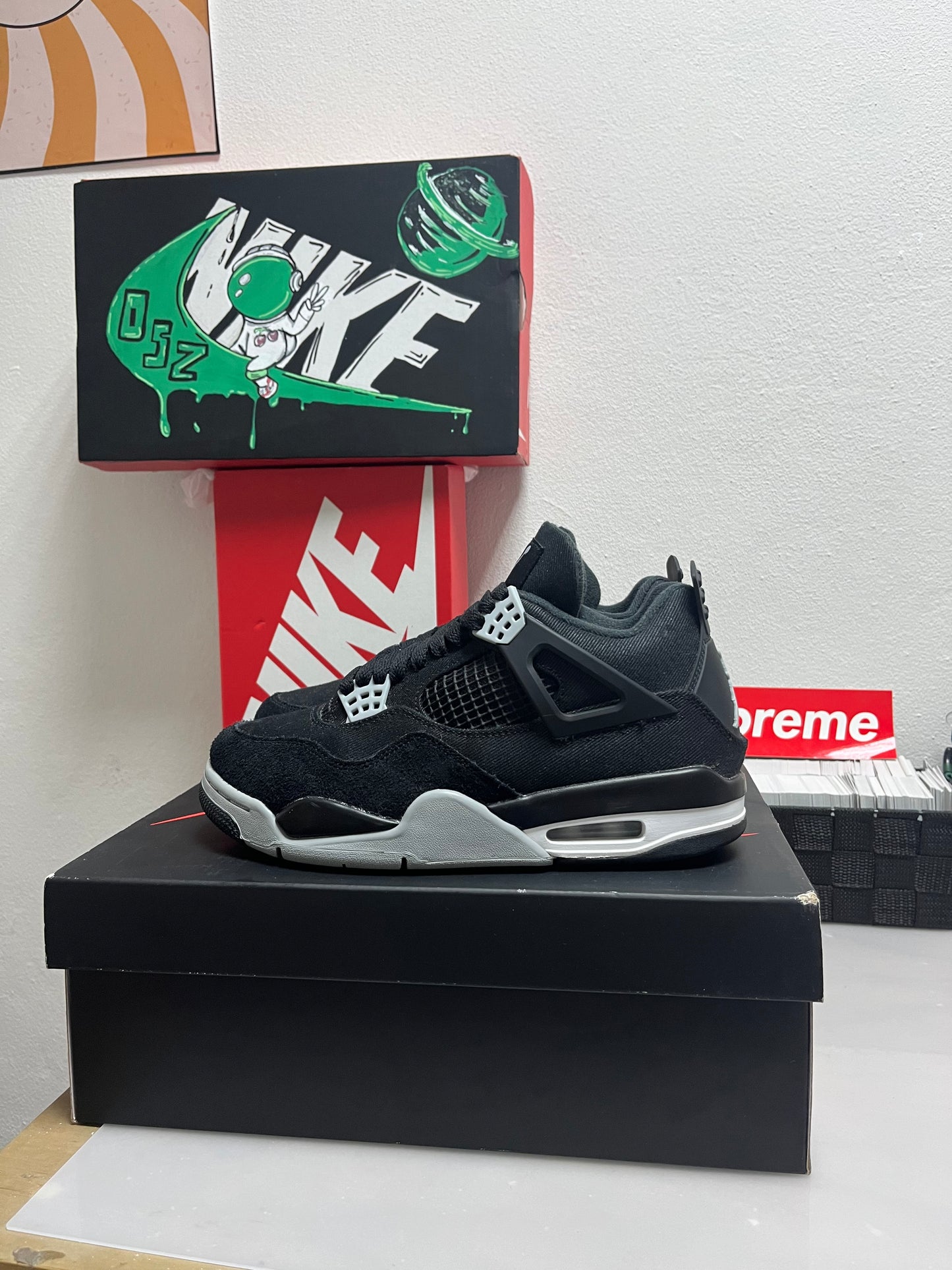 Air Jordan 4 Black Canvas