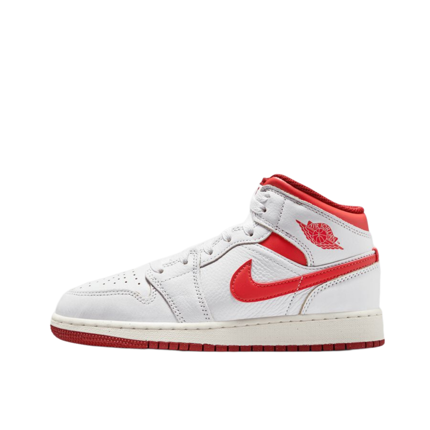 Air Jordan 1 Mid SE White Dune Red