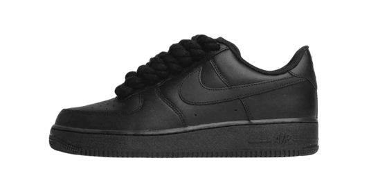 Air Force 1 Low Black Rope Laces