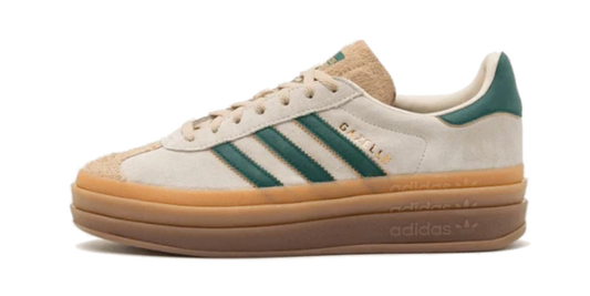 Adidas Gazelle Bold Magic Beige Collegiate Green