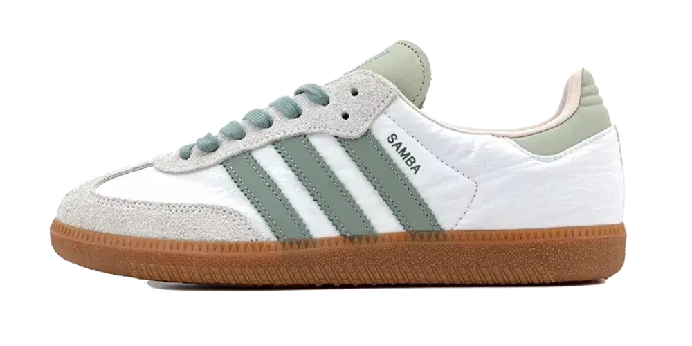 Adidas Samba OG Silver Green Putty Mauve