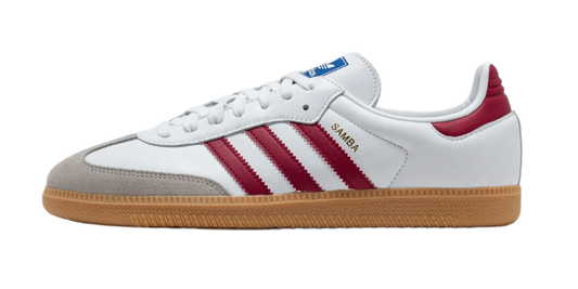 Adidas Samba OG White Burgundy Gum