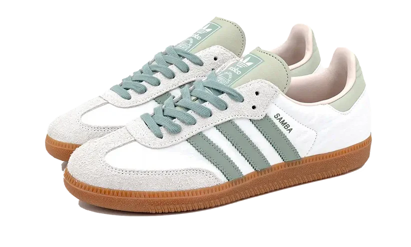 Adidas Samba OG Silver Green Putty Mauve