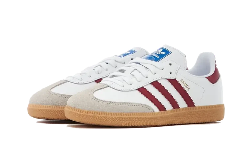 Adidas Samba OG White Burgundy Gum