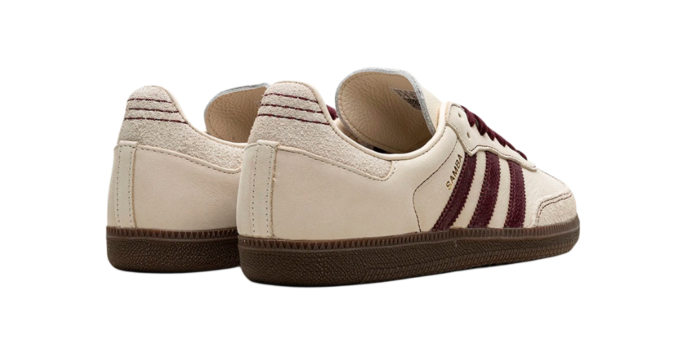 Adidas Samba OG Wonder White Maroon